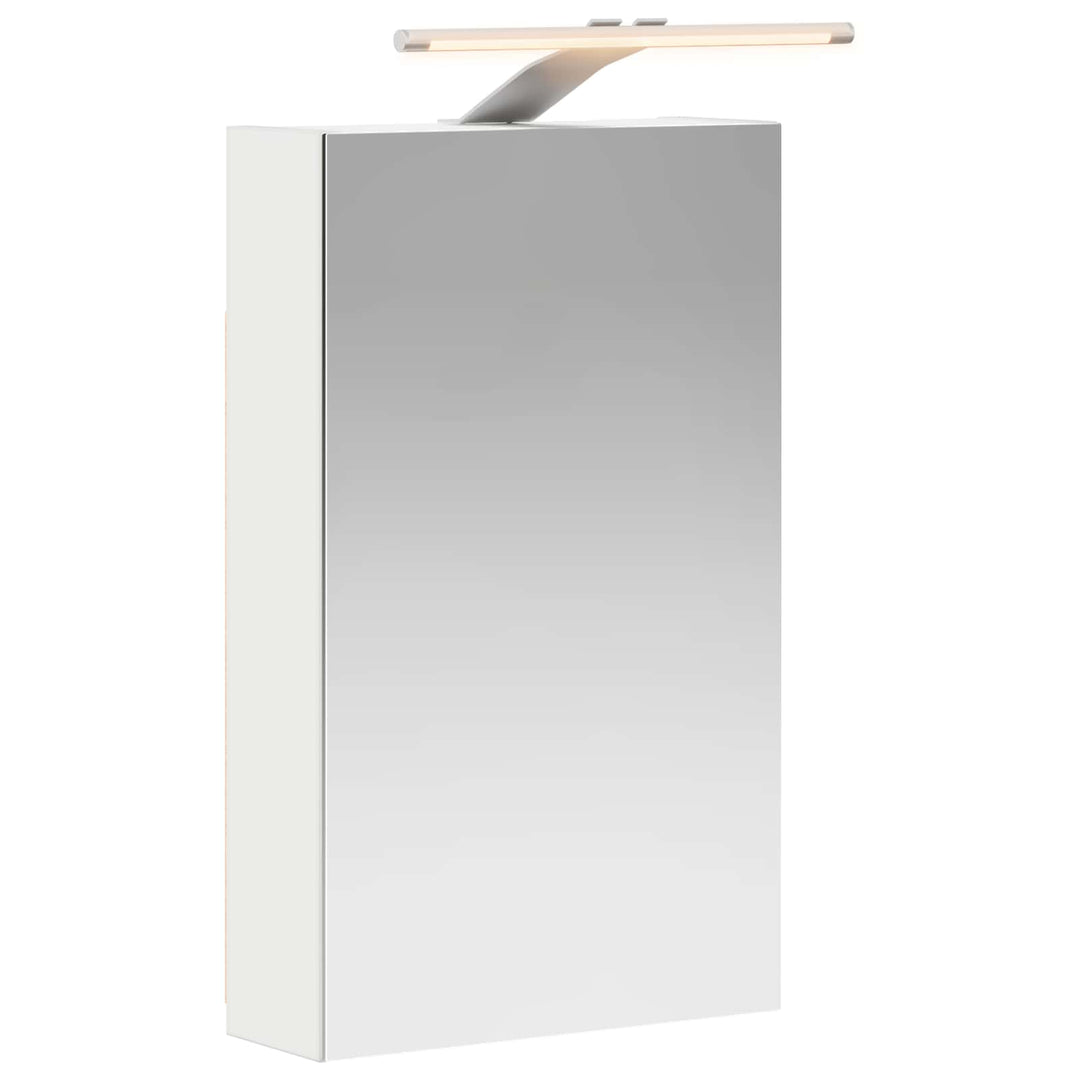 Badeværelsesspejlskab Hvid 30 x 10,5 x 50 cm Konstrueret træ