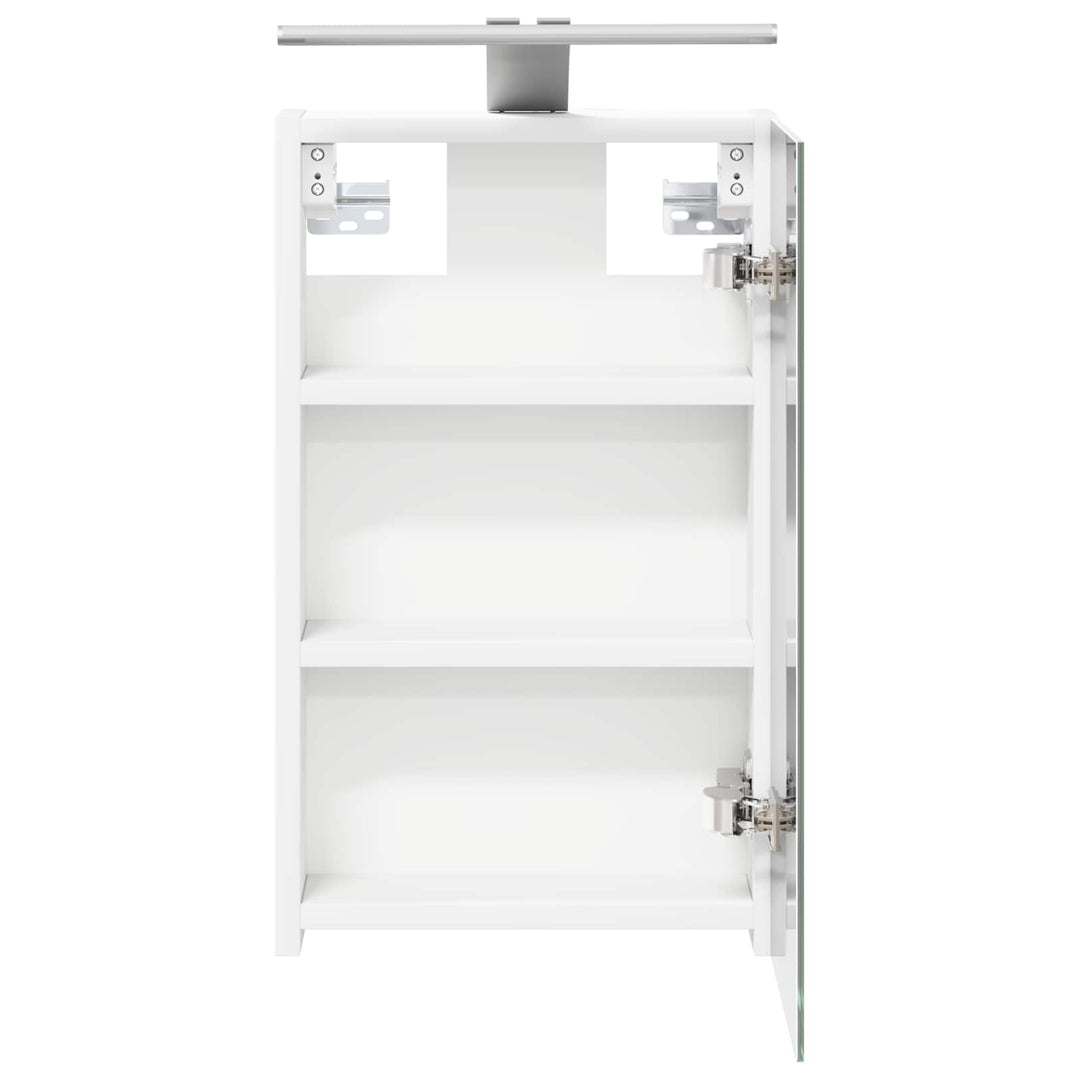 Badeværelsesspejlskab Hvid 30 x 10,5 x 50 cm Konstrueret træ