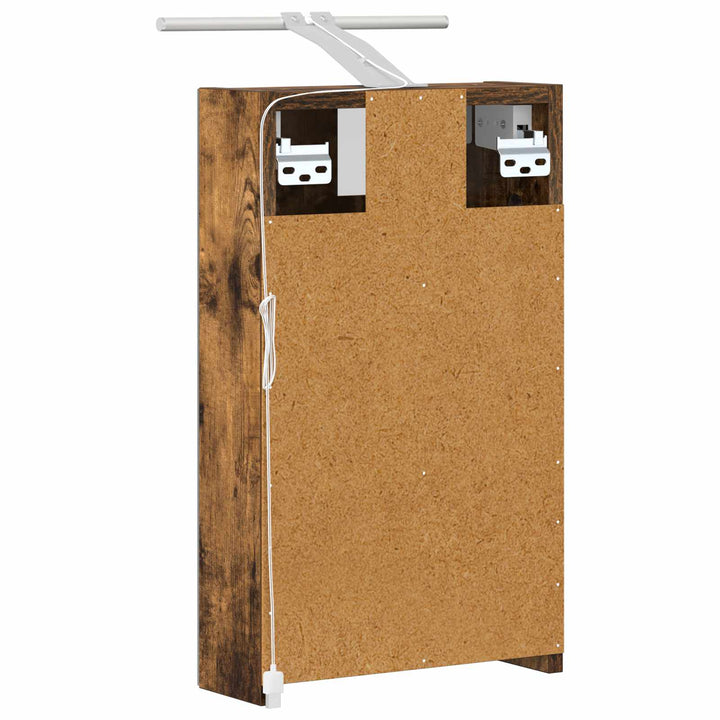 Badeværelsesspejlskab Røget eg 30 x 10,5 x 50 cm