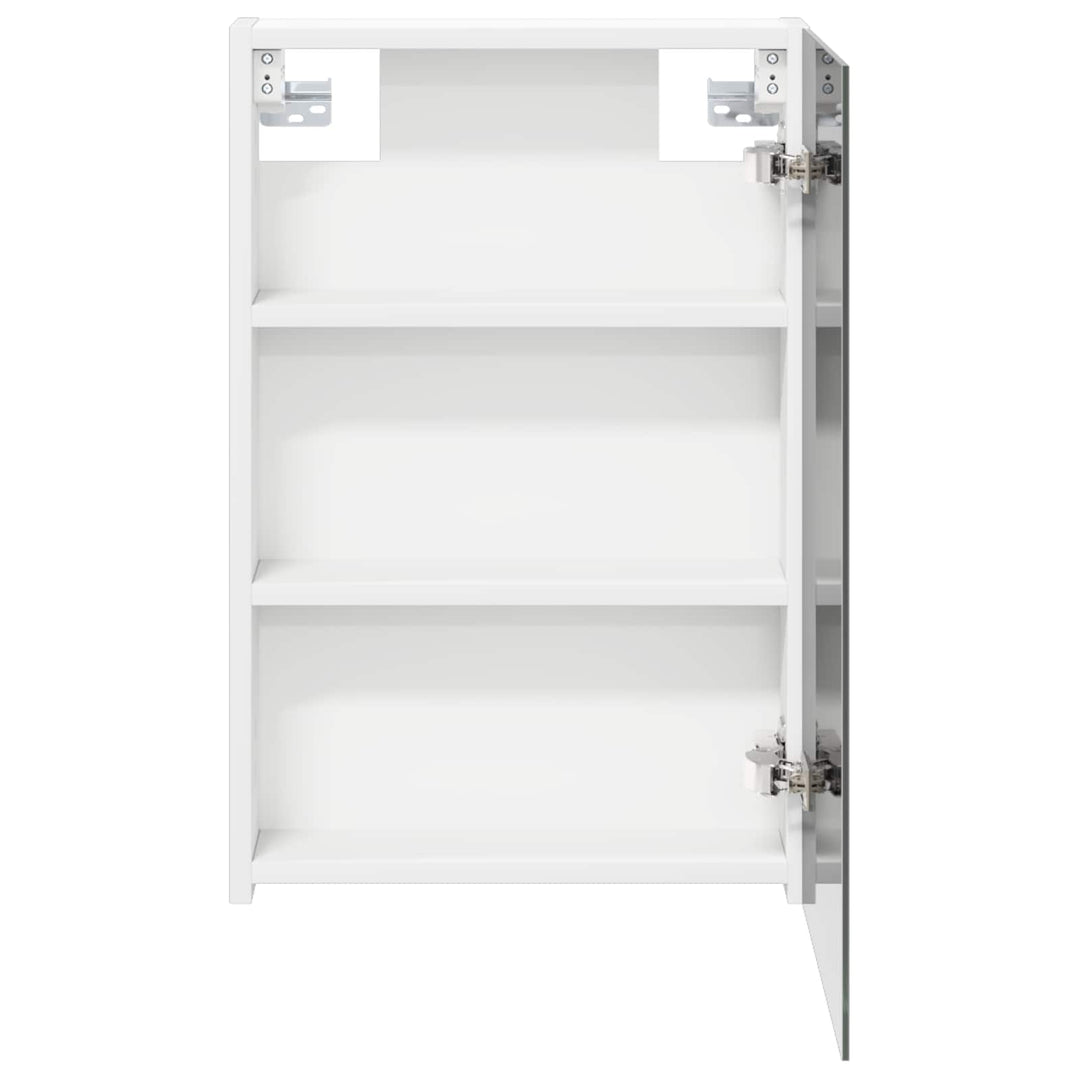 Badeværelsesspejlskab Hvid 40 x 10,5 x 60,5 cm Konstrueret træ