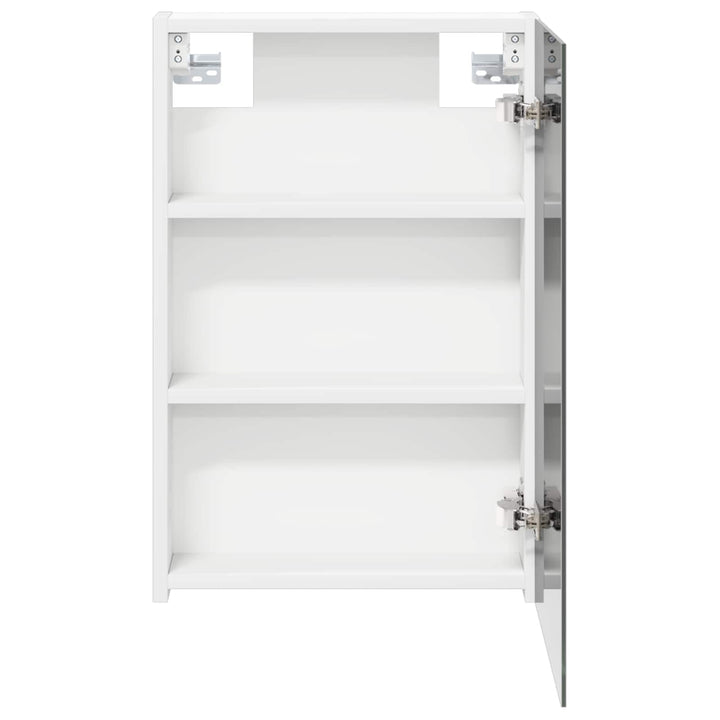 Badeværelsesspejlskab Hvid 40 x 10,5 x 60,5 cm Konstrueret træ