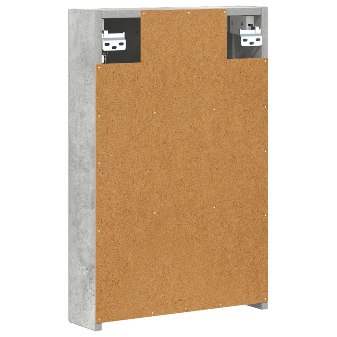 Badeværelsesspejlskab med hylde Beton Grå 40 x 10,5 x 60,5 cm
