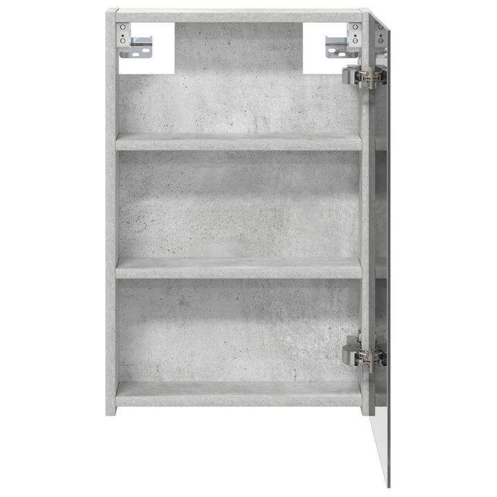 Badeværelsesspejlskab med hylde Beton Grå 40 x 10,5 x 60,5 cm