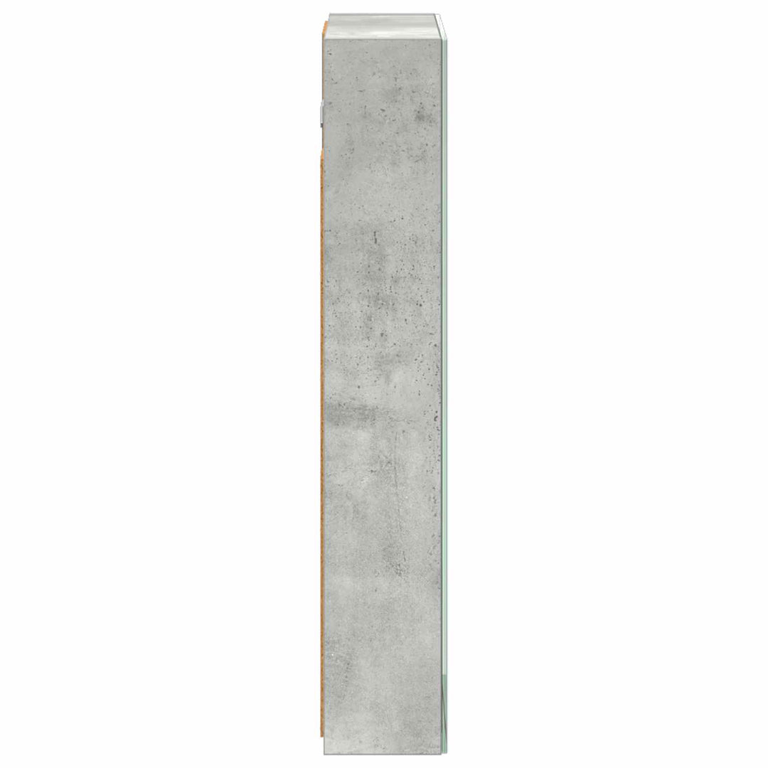 Badeværelsesspejlskab med hylde Beton Grå 40 x 10,5 x 60,5 cm