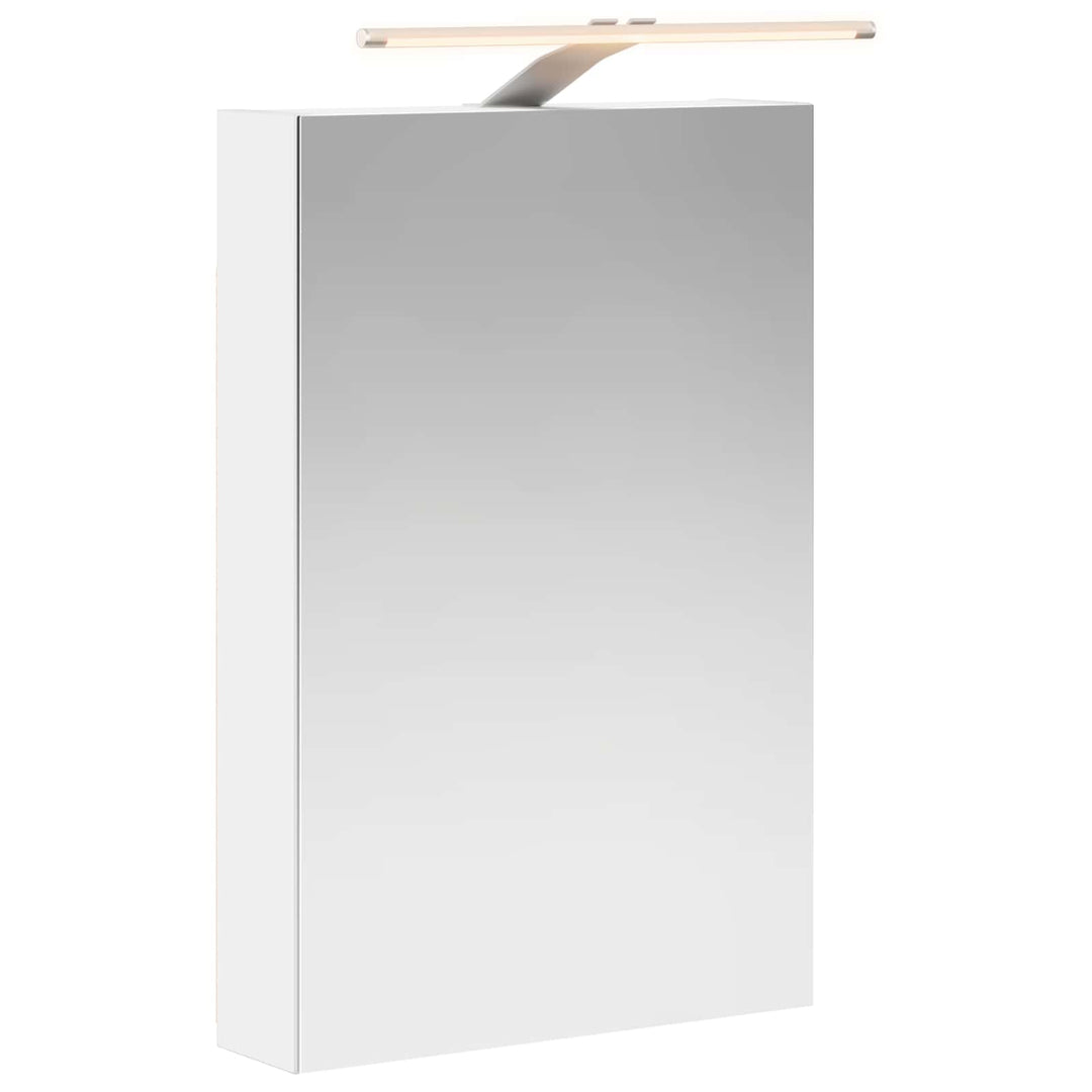 Badeværelsesspejlskab Hvid 40 x 10,5 x 60,5 cm Konstrueret træ