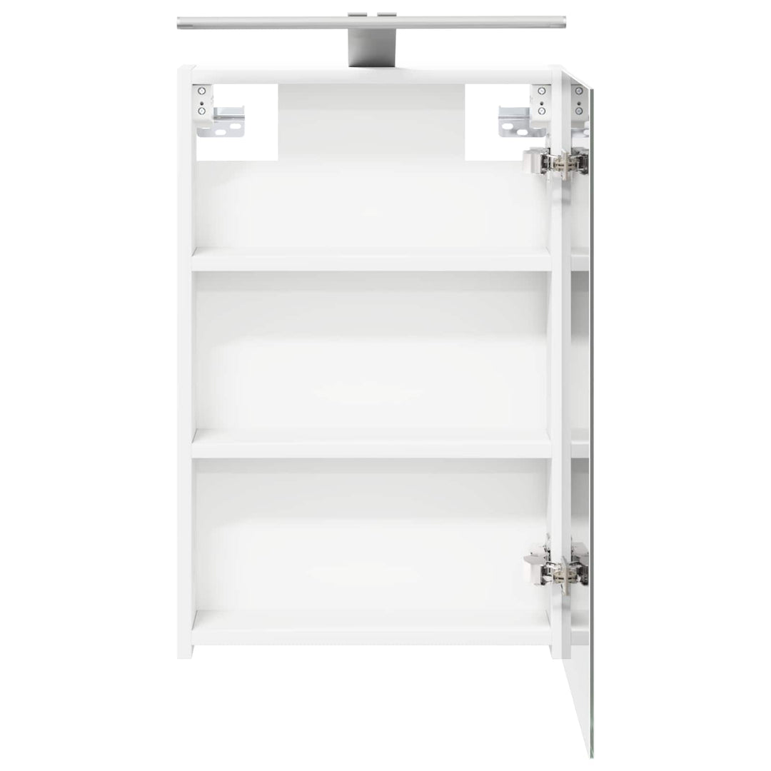 Badeværelsesspejlskab Hvid 40 x 10,5 x 60,5 cm Konstrueret træ