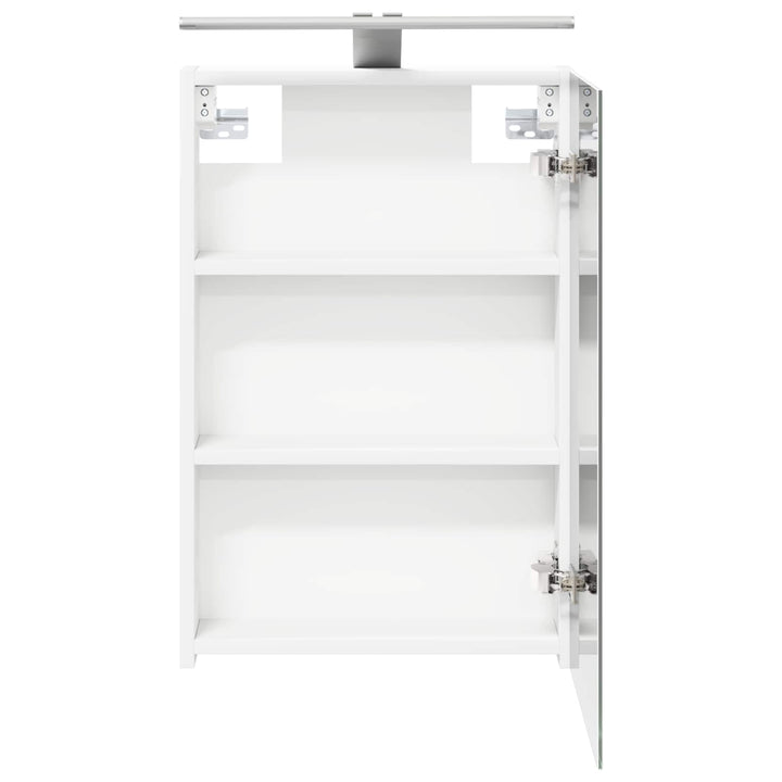 Badeværelsesspejlskab Hvid 40 x 10,5 x 60,5 cm Konstrueret træ