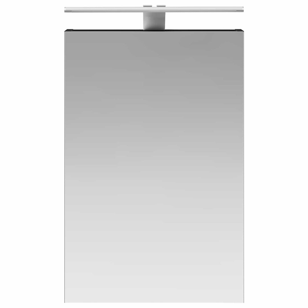 Badeværelsesspejlskab med hylde Sort eg 40 x 10,5 x 60,5 cm