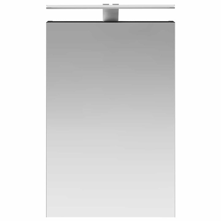 Badeværelsesspejlskab med hylde Sort eg 40 x 10,5 x 60,5 cm