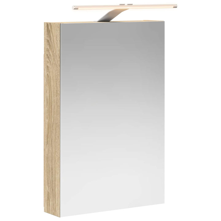 Badeværelsesspejlskab med hylde Sonoma eg 40 x 10,5 x 60,5 cm