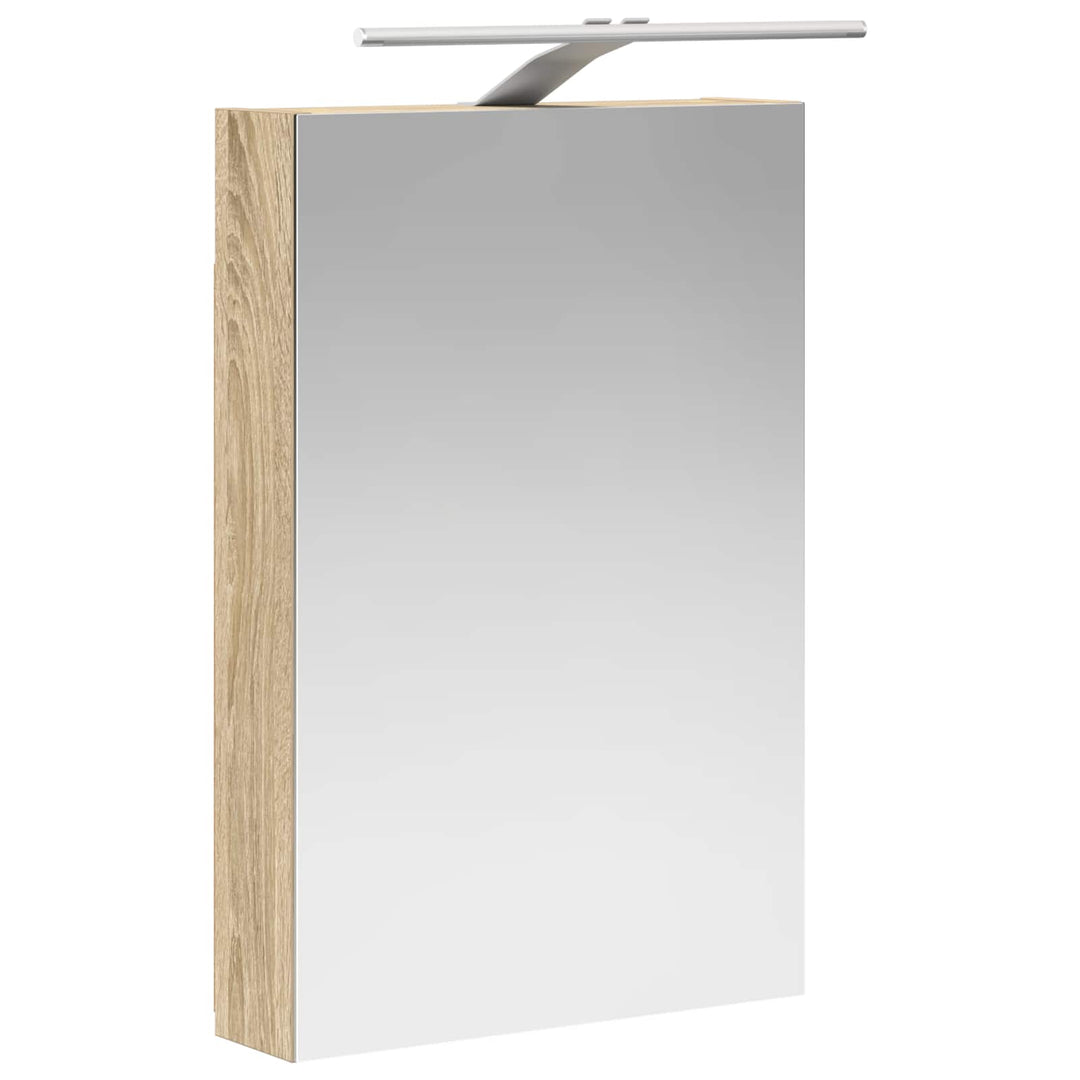 Badeværelsesspejlskab med hylde Sonoma eg 40 x 10,5 x 60,5 cm