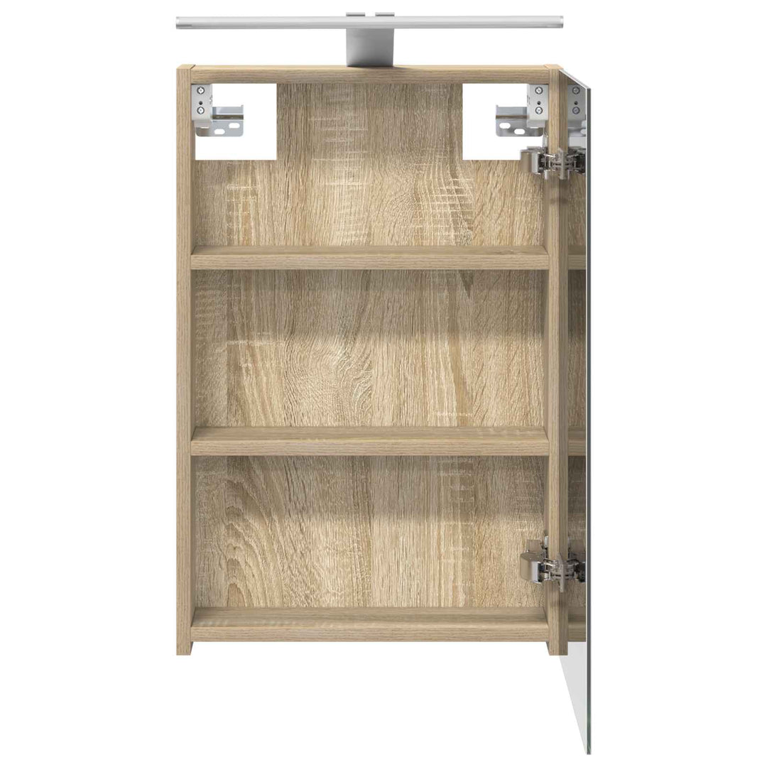 Badeværelsesspejlskab med hylde Sonoma eg 40 x 10,5 x 60,5 cm