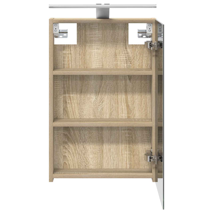 Badeværelsesspejlskab med hylde Sonoma eg 40 x 10,5 x 60,5 cm