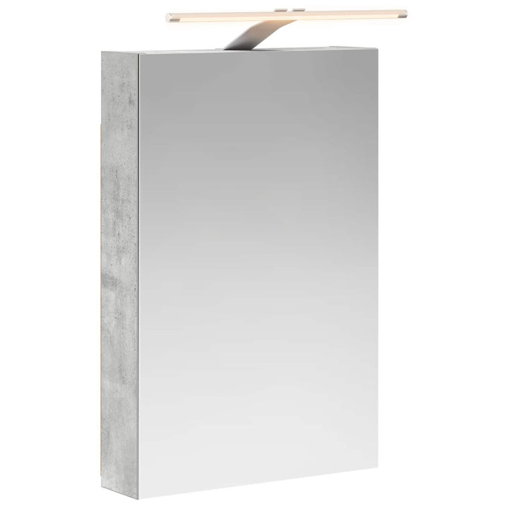 Badeværelsesspejlskab med hylde Beton Grå 40 x 10,5 x 60,5 cm