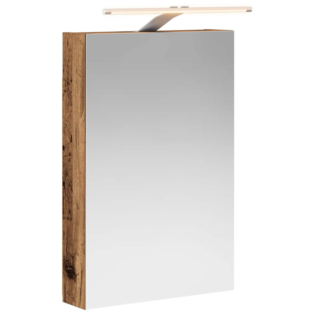Badeværelsesspejlskab med hylde Gammelt træ 40 x 10,5 x 60,5 cm