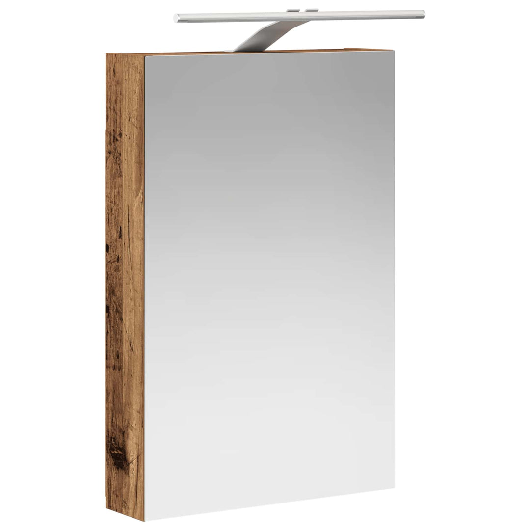 Badeværelsesspejlskab med hylde Gammelt træ 40 x 10,5 x 60,5 cm