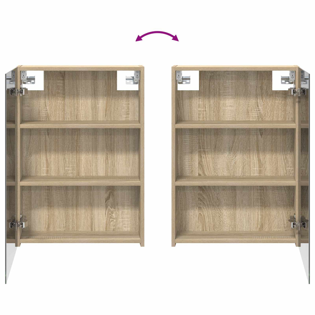 Badeværelsesspejlskab med hylde Sonoma eg 50 x 14,5 x 70 cm