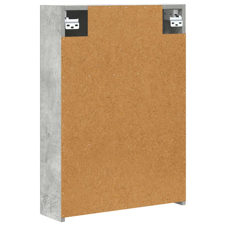 Badeværelsesspejlskab med hylde Beton Grå 50 x 14,5 x 70 cm