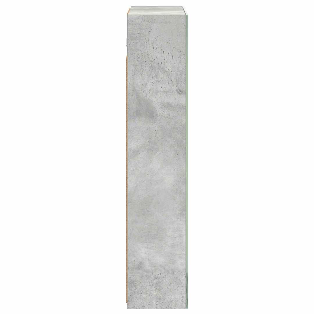 Badeværelsesspejlskab med hylde Beton Grå 50 x 14,5 x 70 cm