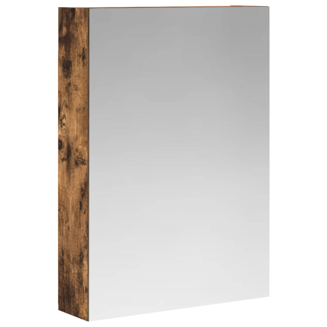 Badeværelsesspejlskab med hylde Røget eg 50 x 14,5 x 70 cm