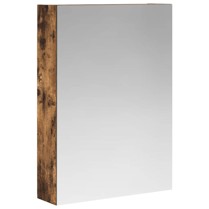 Badeværelsesspejlskab med hylde Røget eg 50 x 14,5 x 70 cm