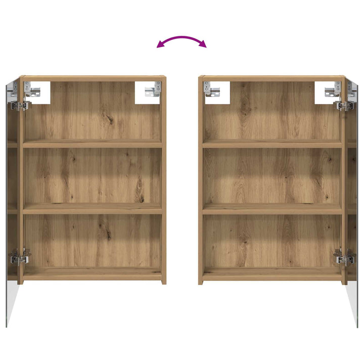 Badeværelsesspejlskab med hylde Artisan eg 50 x 14,5 x 70 cm