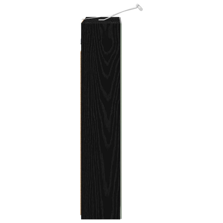 Badeværelsesspejlskab Sort eg 50 x 14,5 x 70 cm Konstrueret træ