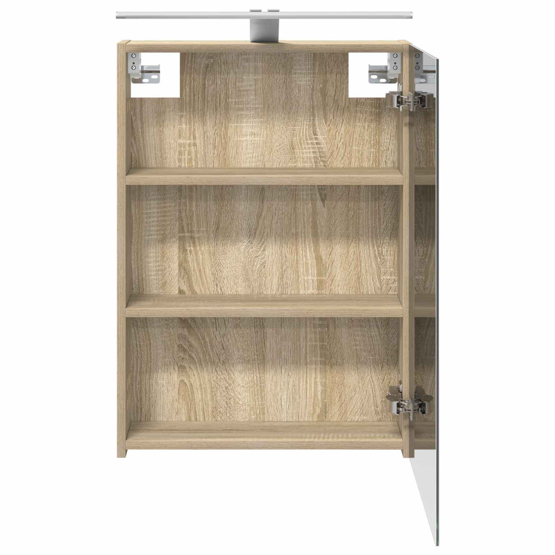 Badeværelsesspejlskab med hylde Sonoma eg 50 x 14,5 x 70 cm