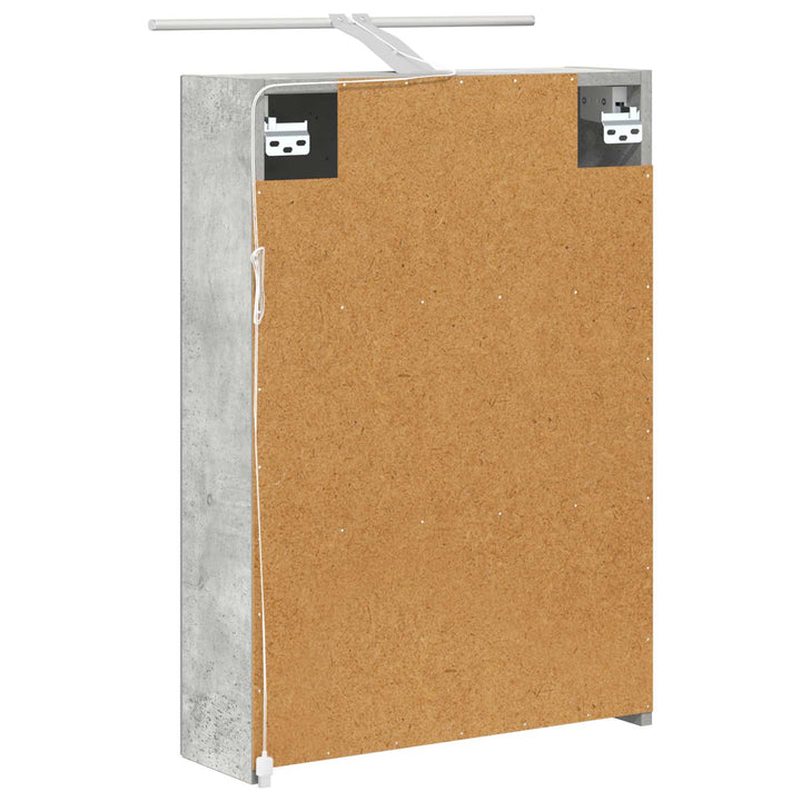 Badeværelsesspejlskab med hylde Beton Grå 50 x 14,5 x 70 cm