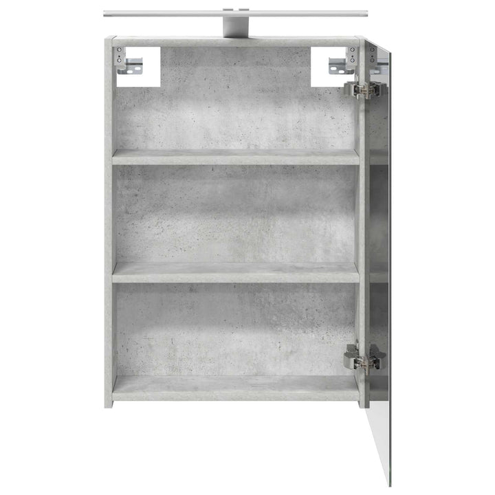 Badeværelsesspejlskab med hylde Beton Grå 50 x 14,5 x 70 cm