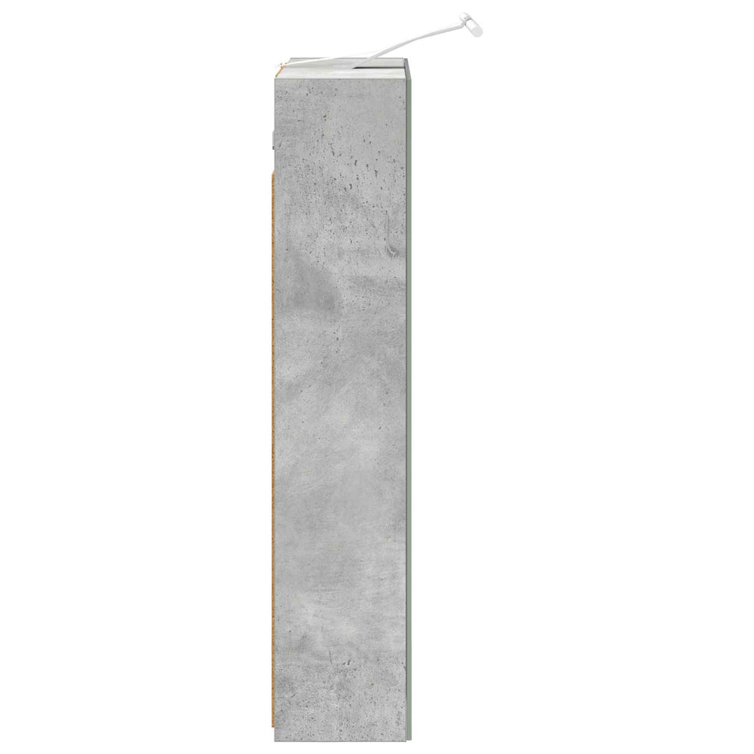 Badeværelsesspejlskab med hylde Beton Grå 50 x 14,5 x 70 cm