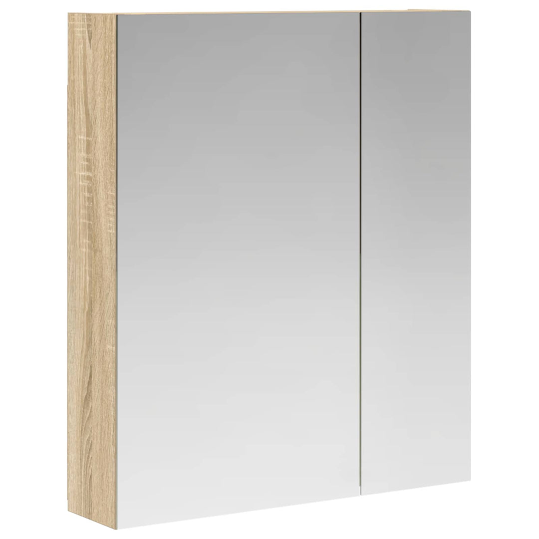 Badeværelsesspejlskab med hylde Sonoma eg 60 x 14,5 x 70 cm