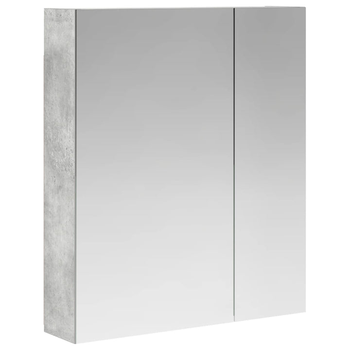 Badeværelsesspejlskab med hylde Beton Grå 60 x 14,5 x 70 cm