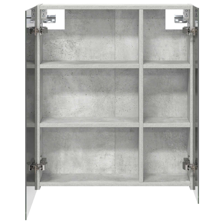 Badeværelsesspejlskab med hylde Beton Grå 60 x 14,5 x 70 cm
