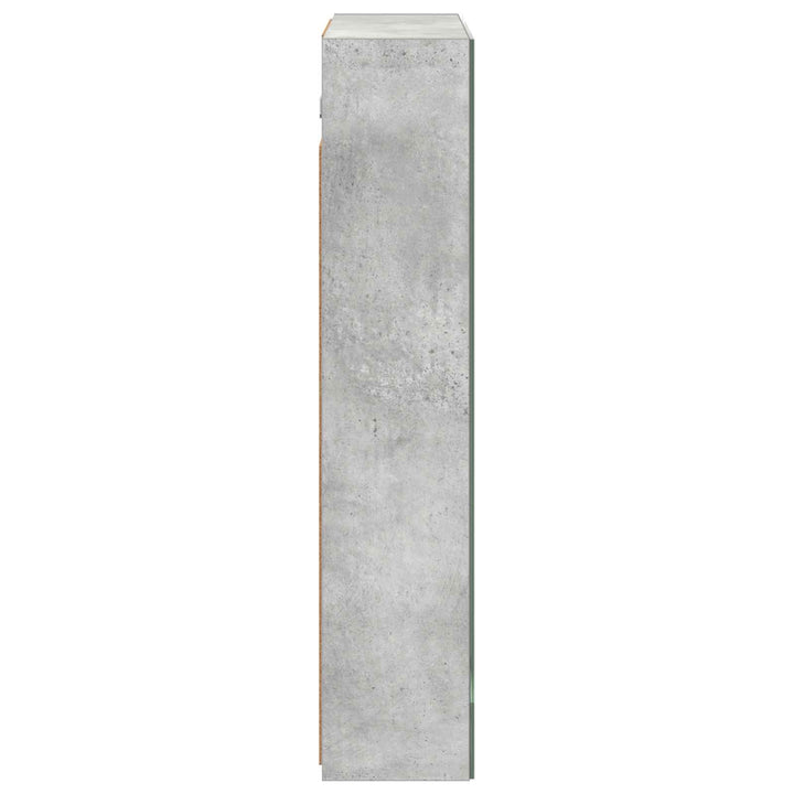 Badeværelsesspejlskab med hylde Beton Grå 60 x 14,5 x 70 cm