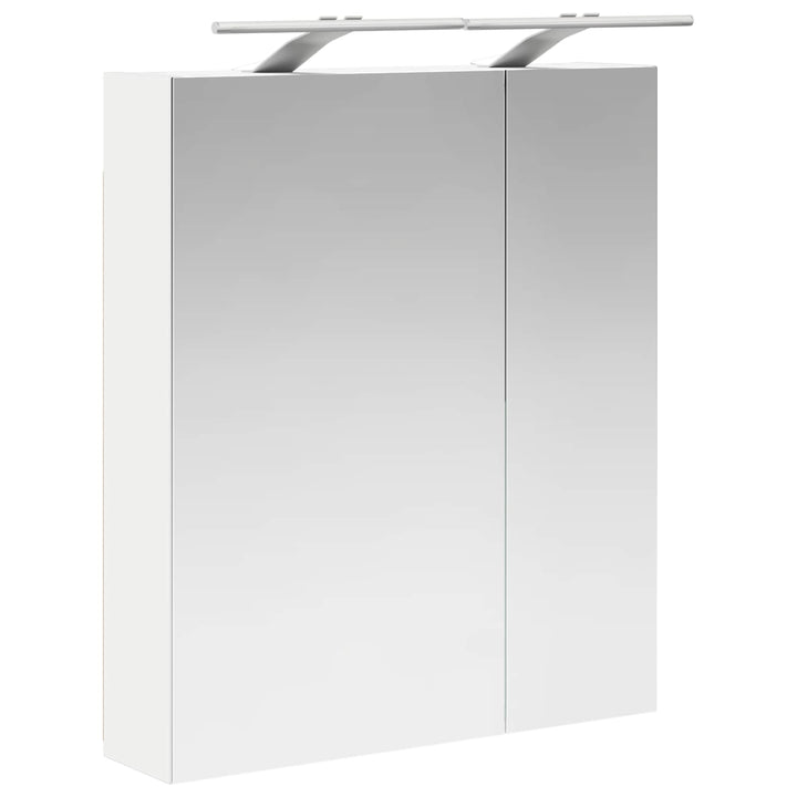 Badeværelsesspejlskab Hvid 60 x 14,5 x 70 cm Konstrueret træ