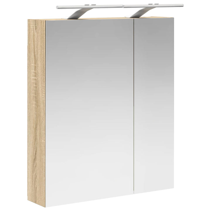 Badeværelsesspejlskab med hylde Sonoma eg 60 x 14,5 x 70 cm