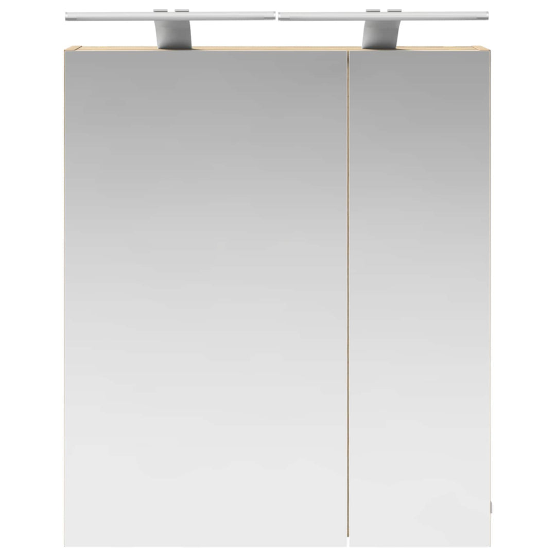 Badeværelsesspejlskab med hylde Sonoma eg 60 x 14,5 x 70 cm