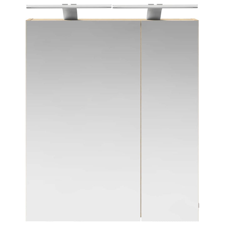 Badeværelsesspejlskab med hylde Sonoma eg 60 x 14,5 x 70 cm