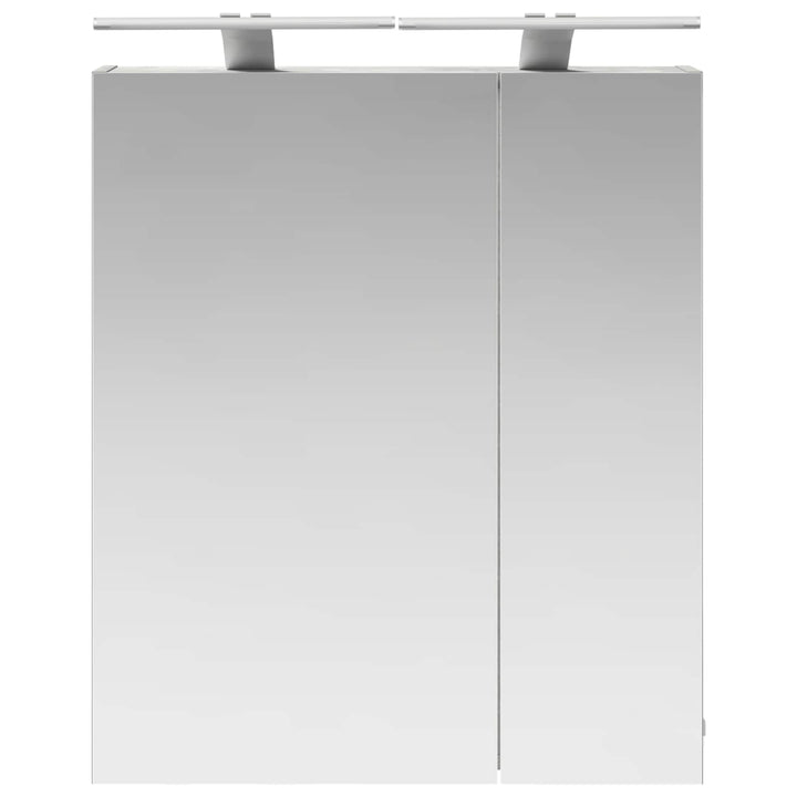 Badeværelsesspejlskab med hylde Beton Grå 60 x 14,5 x 70 cm