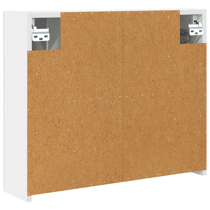 Badeværelsesspejlskab Hvid 60 x 14,5 x 50 cm Konstrueret træ