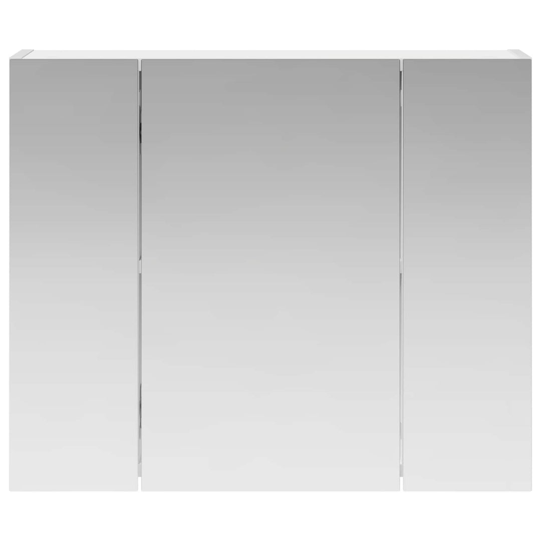 Badeværelsesspejlskab Hvid 60 x 14,5 x 50 cm Konstrueret træ