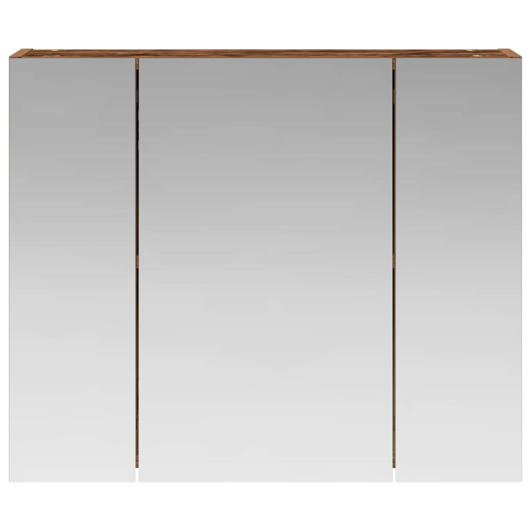 Badeværelsesspejlskab Gammelt træ 60 x 14,5 x 50 cm