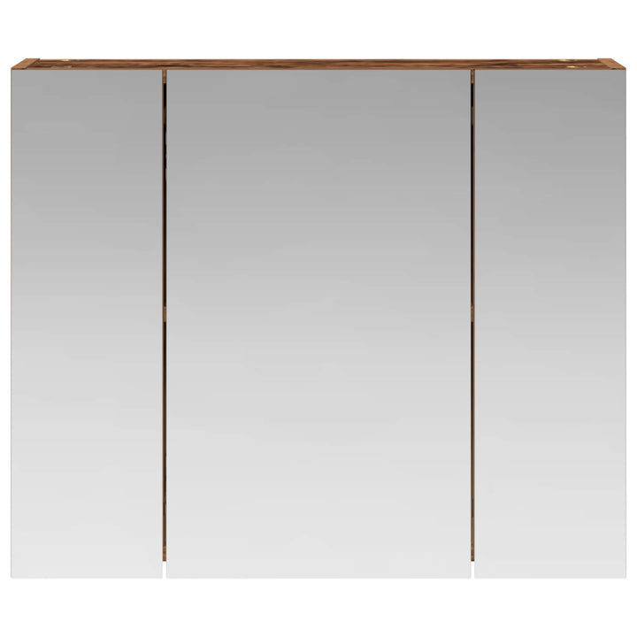 Badeværelsesspejlskab Gammelt træ 60 x 14,5 x 50 cm