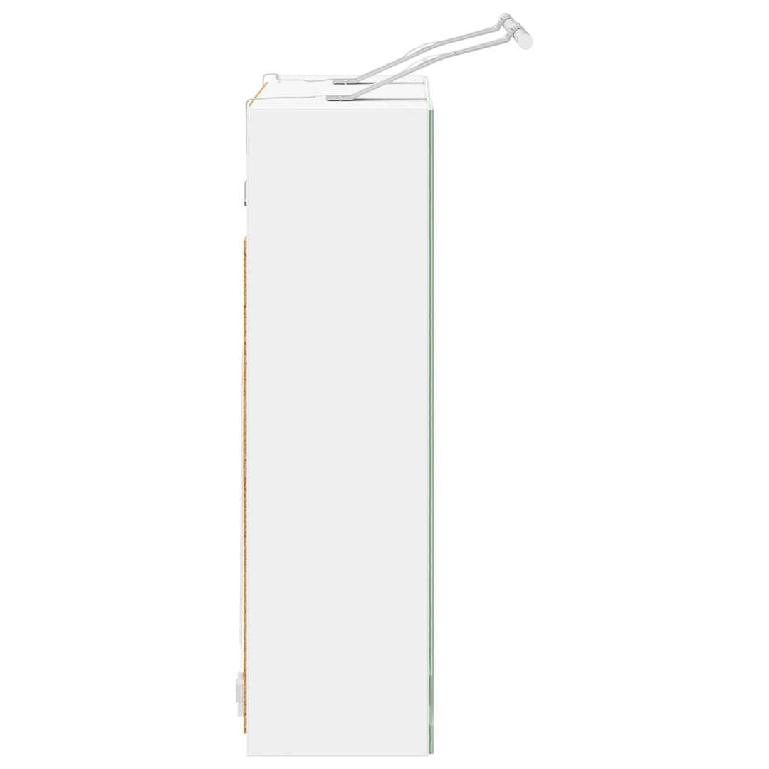 Badeværelsesspejlskab Hvid 60 x 14,5 x 50 cm Konstrueret træ