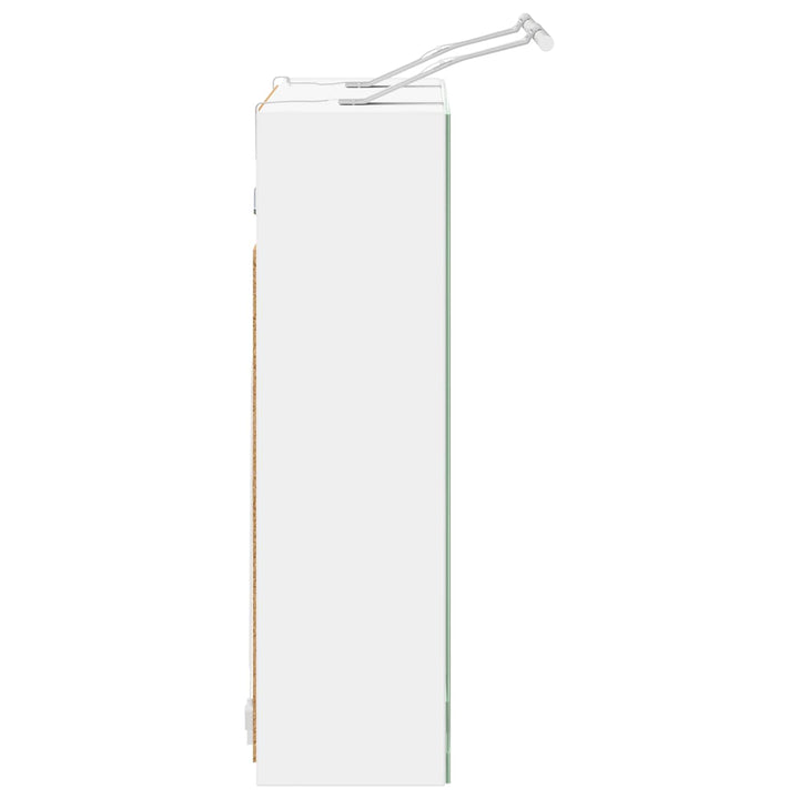Badeværelsesspejlskab Hvid 60 x 14,5 x 50 cm Konstrueret træ