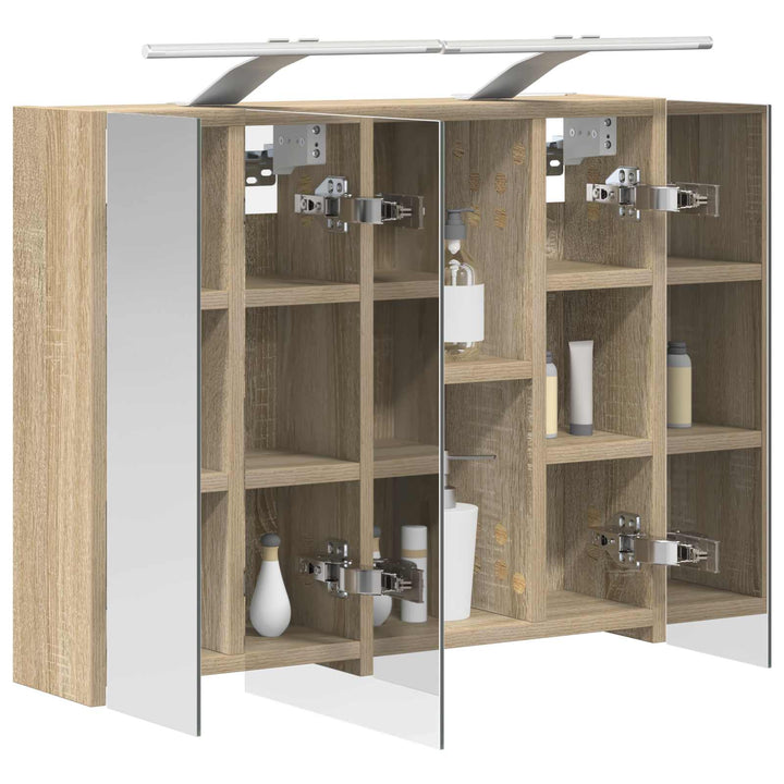 Badeværelsesspejlskab Sonoma eg 60 x 14,5 x 50 cm