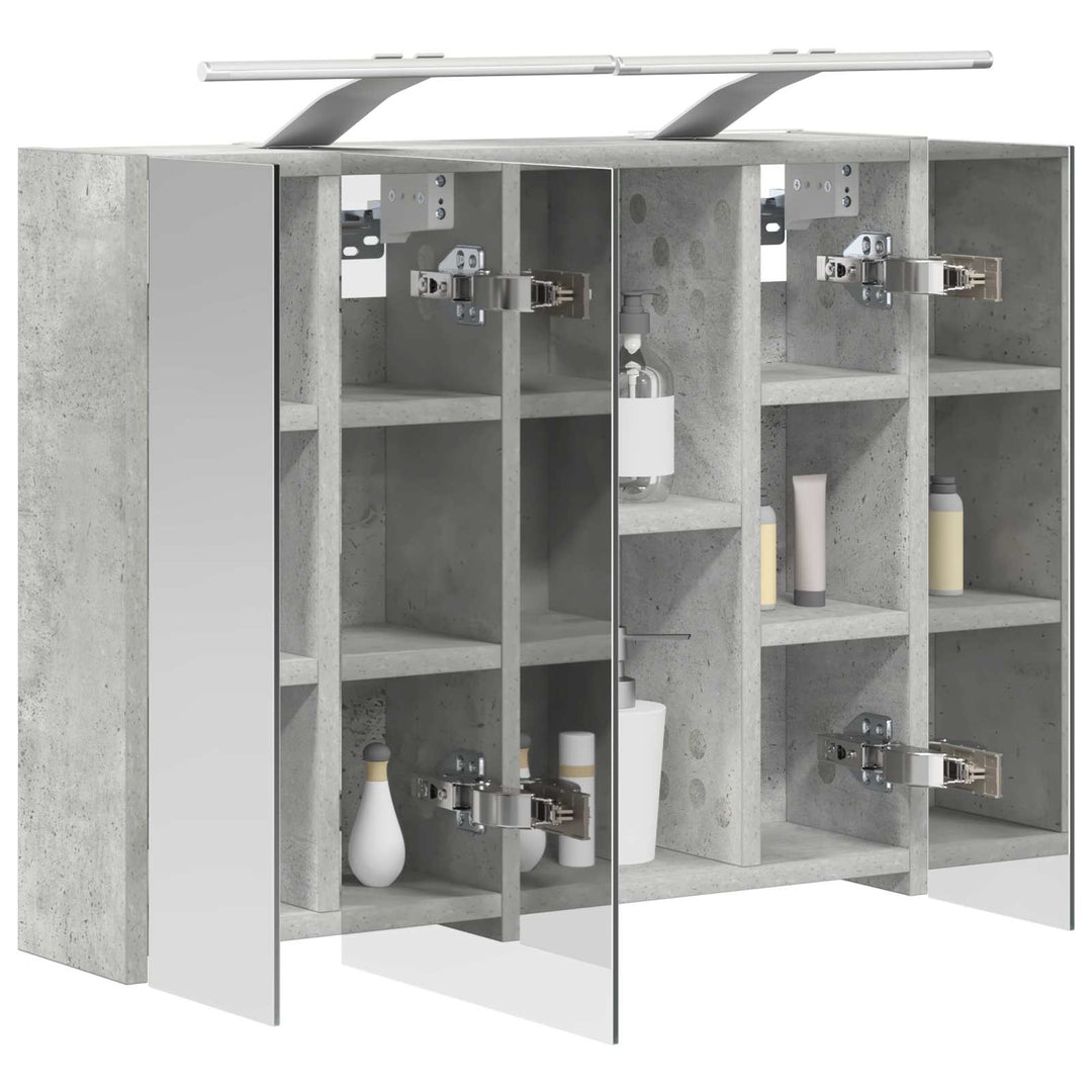 Badeværelsesspejlskab Beton Grå 60 x 14,5 x 50 cm
