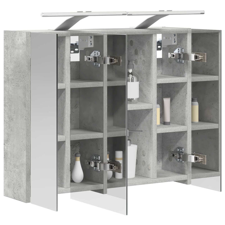Badeværelsesspejlskab Beton Grå 60 x 14,5 x 50 cm