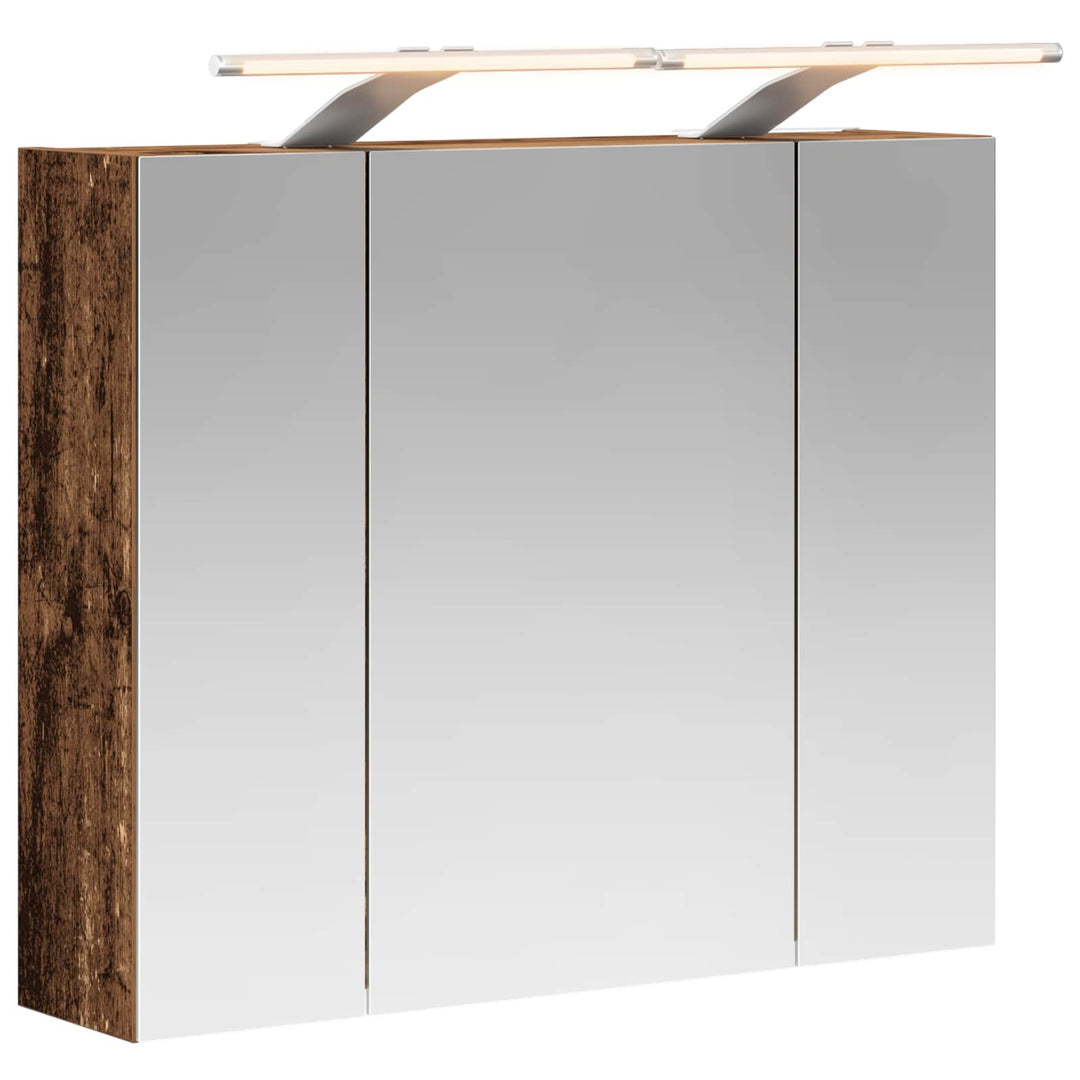 Badeværelsesspejlskab Gammelt træ 60 x 14,5 x 50 cm